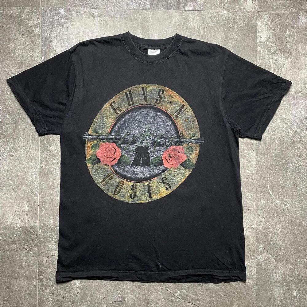 Guns N Roses Rock Band Graphic Mens Black T Shirt